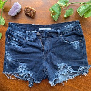 Levi Strauss 505 Cut off High Waisted Denim Shorts